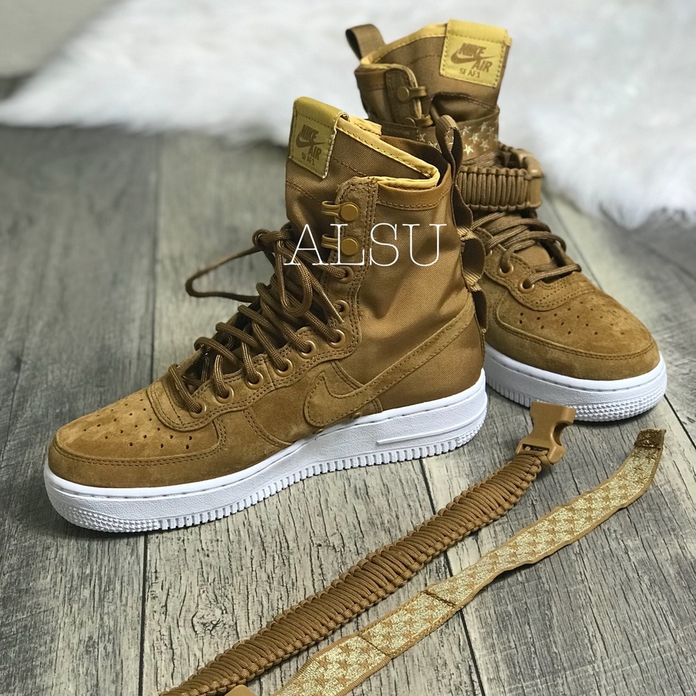 NWT Nike SF Air Force 1  Muted Bronze W AUTHENTIC - Picture 7 of 8